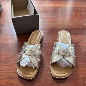 Crown Vintage Gold Women Sandals